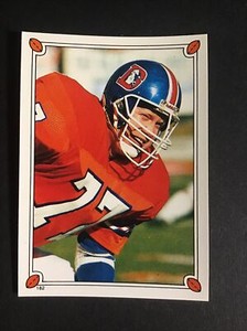 1987 Topps NFL STICKER #182 Karl Mecklenburg - Mini Sticker - NM-MINT B54