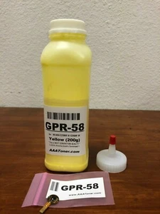 (200g) GPR-58 Yellow Toner Refill for Canon IR C256, C356, C257, C357iF + Chip - Picture 1 of 5