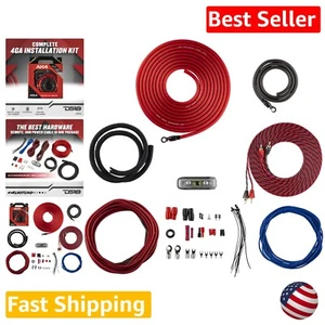 Complete 4 Gauge Amplifier Installation Wiring Kit - 1200W - Super Flex Wire - Picture 1 of 9