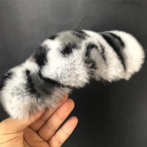 Women's Real Rabbit Fur Hair Clip Hair Claw Bobby Pin Hairpin Barrette Hair Pin - Picture 1 of 7