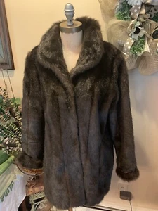 NEW Donna Salyers' Fabulous-Faux Furs Sable Forever Mink Faux Fur Jacket Medium - Picture 1 of 11