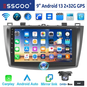 Für Mazda 3 2010-2013 Autoradio DAB+ Android 13 32GB CarPlay GPS Navi RDS Kamera - Bild 1 von 13
