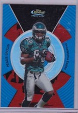 REGGIE BROWN 2005 TOPPS FINEST BLUE REFRACTOR ROOKIE SERIAL #9/299 PHILLY EAGLES