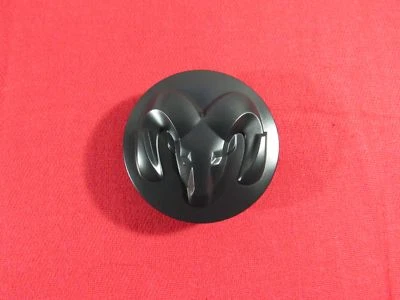 DODGE RAM 1500 Ram Head Logo Center Cap BLACK NEW OEM MOPAR RAM - Image 1 of 4