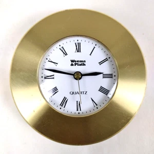 Weems & Plath Brass Chart Weight Clock 3 inch diameter - Picture 1 of 13