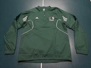 Chaqueta cortavientos Binghamton Bearcats NCAA Adidas 1/4 cremallera manga larga mediana - Imagen 1 de 7