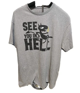 Disenchantment Luci See You In Hell T-shirt Large Matt Groening Cartoon Grey - Picture 1 of 6