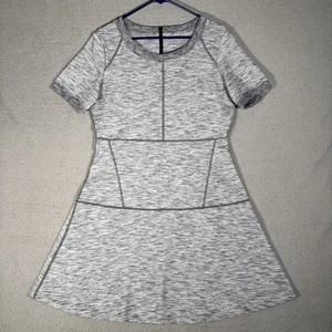 Vestido Athleta Texturizado En Ruta Para Mujer’s L Gris Jaspeado Tenis Golf Pickleball - Imagen 1 de 14