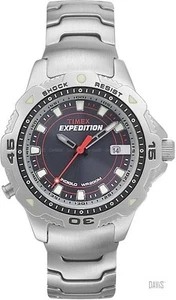 Timex Damen T45061 Expedition Taucheruhr silberfarben Edelstahlarmband - Bild 1 von 2