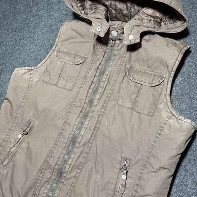 Bombardero vintage Y2K para mujer carga mediana sin mangas grunge paracaídas hada Foto 1 de 4