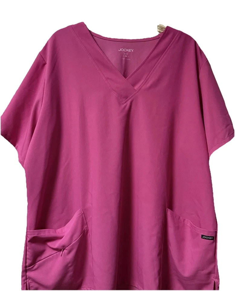 Jockey ~ Mujer ~ Exfoliante ~ Top ~ 3X ~ Rosa ~ Manga Corta Foto 1 de 4