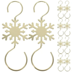 10 Pezzi Ganci da Appendere Natalizi Porta Calze in Metallo Appendiabiti Decorazioni Natalizie - Foto 1 di 12