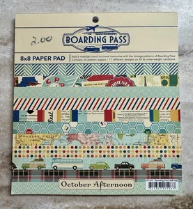 Oktober Nachmittag * Bordkarte * 8x8 Papierblock * 31 Blatt * RAR Reise LESEN - Bild 1 von 18