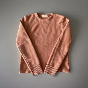 CO 100% Kaschmir Pullover Pulli mit Rundhalsausschnitt Small Dusty Rose Rosa - Bild 1 von 9
