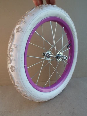 Frozen Disney 16" Front Bicycle Straight Wheel Complete with White Tire (Read) - Image 1 of 4