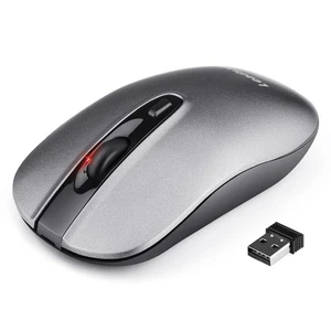 Rechargeable Wireless Computer Mouse, 2.4G Portable Slim Cordless Mouse Less ... - Picture 1 of 6