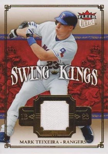 Mark Teixeira 2007 Fleer Ultra GAME USED Card "Swing Kings" RANGERS - Imagen 1 de 1