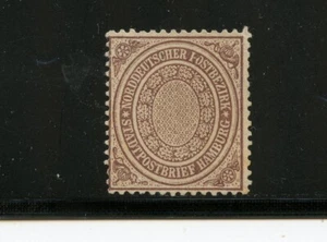 KMC4076-Germany-N. German Confed #16 (G233) lilac brown 1/2 s, M,NO Gum, CV$110. - Picture 1 of 2
