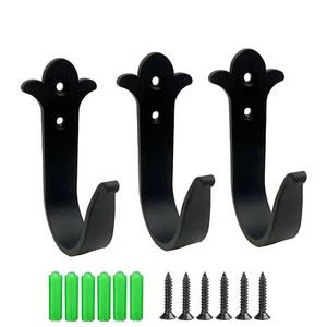 Wall Hooks Coat Hooks Heavy Duty Rustic Metal Hanger for Towel Key Holder Sca... - Picture 1 of 6