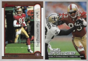 JJ STOKES 1999 Bowman #146 + 2000 Ultra #117. 49ers - Picture 1 of 1