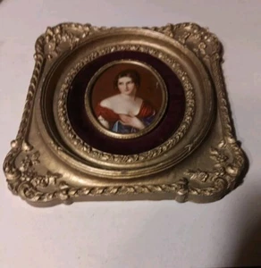 Victorian Picture Of Pauline Bonaparte By Salomon Designer Frame With Velvet... - Picture 1 of 5
