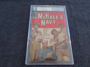 1963 RARE 1st ISSUE " MCHALE'S NAVY " DELL COMIC BOOK PGX 9.2 N/MINT CERTIFIED - Picture 1 of 5