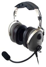 SL-900M Grey SkyLite Aviation Pilot MP3 Headset wt Gel GA Dual Plug Bag