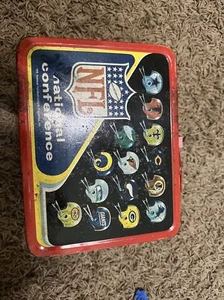 1976 NATIONAL AMERICAN CONFERENCE NFL METAL LUNCH BOX VINTAGE NO THERMOS - Picture 1 of 15