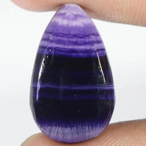 18.30 Cts, Natural Purple Fluorite Pear Shape Cabochon Loose Gemstone 14X23X6 mm - Picture 1 of 4