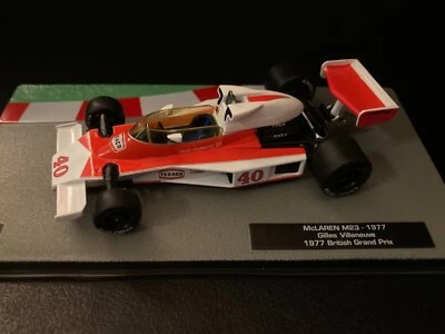 McLaren M23 GP de Gran Bretaña 1977 G. Villeneuve Fórmula 1 Diecast en 1/43 Foto 1 de 4
