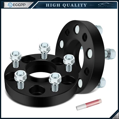 2Pcs 1" 5x4.5 Hub Centric Wheel Spacers 1/2"-20 For Ford Mustang Ranger Explorer - Image 1 of 4