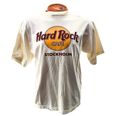 HARD ROCK CAFE Stockholm T-Shirt Vintage Men's Size Medium - Image 1 of 4
