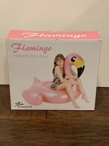 Flamingo W/ Wings Inflatable Pool Floats Water Play Ride On Rafts For Kids Adult - Picture 1 of 5