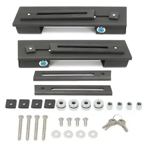Universal Hard Saddle bags MOTORCYCLE detachable quick release mounting brackets - Picture 1 of 12