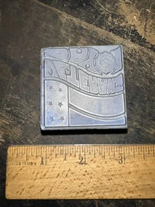 Printing Block “ Veterans Day American Legion “ Lead Block - Picture 1 of 8