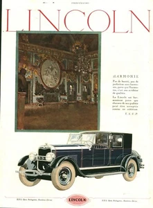 Publicité ancienne automobile Lincoln 1926 issue de magasine - Picture 1 of 2