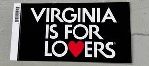 Virginia ist für Liebhaber Auto Aufkleber Autoaufkleber Laptop Trinkflasche Fenster schwarz Herz - Bild 1 von 5