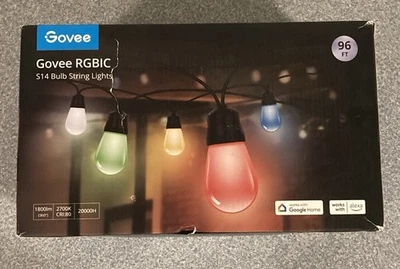Govee H7016 96ft S14 LED Bulb Outdoor String Lights - Image 1 of 3