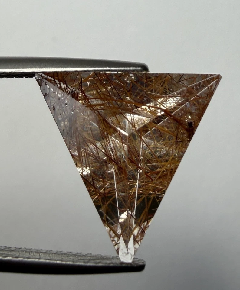 R0014- Cuarzo rutilado, cuarzo rutilo, pelo de ángel, rojo rutilado, aguja de rutilo Foto 1 de 4