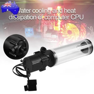 G1/4 Thread XHC8+160mm Cylinder Water Tank Water Pump for CPU Water Cooling - Afbeelding 1 van 8