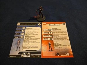 Star Wars Miniaturas Virtual + Tarjeta Reg Githany, Lord Sith (Mistryl) - Imagen 1 de 1