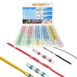 Essential 455PCS Heat Shrink Butt Connector Kit for Electrical Applications - Afbeelding 1 van 10
