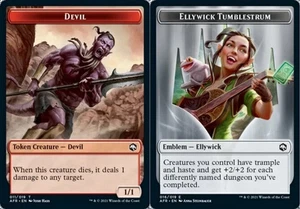 Devil Token Emblem - Ellywick Tumblestrum - Foil Adventures in the Forgo - Picture 1 of 1