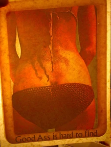 GUTER A$$ IST SCHWER ZU FINDEN VINTAGE 70er LUSTIGER BÜGELTRANSFER - SCHÖN, B-26 - Bild 1 von 2