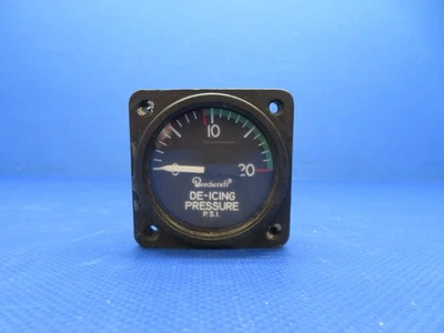 Manómetro de presión de hielo Beech 58 Baron P/N 50-380016-13 GARANTÍA (0925-147) Foto 1 de 4