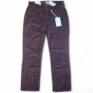 DL1961 Mara InstaSculpt Ankle Pants Velvet Mid Mulberry Purple Stretch Size 29 - Picture 1 of 10