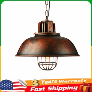 Vintage Pendant Light Industrial Rustic Farmhouse Hanging Ceiling Lamp Fixture - Picture 1 of 14