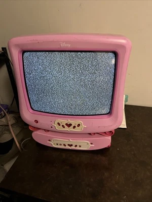 Disney Pink Princess TV Rare Model P1300NTV 13in Television No Remote READ - Image 1 of 4