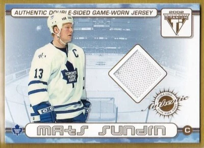 2001-02 Titanio Doble Cara Camisetas #42 Tapetes Camiseta Sundin/Joe Sakic Foto 1 de 2