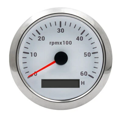 85mm Car Tachometer Tacho Gauge 0-6000 RPM Diesel Motor Engine Rev Counter 12V - Image 1 of 4